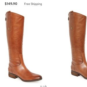 Sam Edelman Penny Boots in Dark Brown Leather